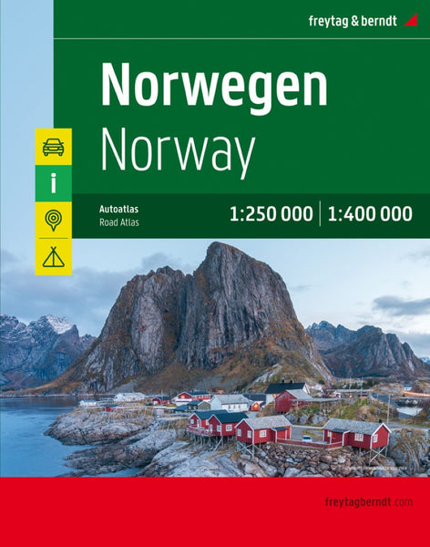 Norway, road atlas 1:250,000 - 1:400,000 Freytag & Berndt