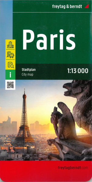 Paris, city map 1:13,000 Freytag & Berndt
