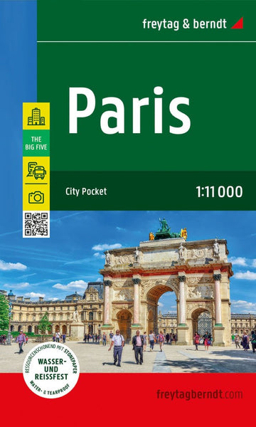 Paris, pocket city map 1:11,000 Freytag & Berndt