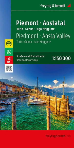 Piedmont - Aostatal, road and leisure map 1:150,000 Freytag & Berndt