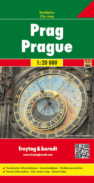 Prague, city map 1:20,000 Freytag & Berndt