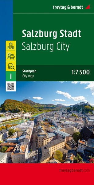 Salzburg, city map 1:7,500 Freytag & Berndt