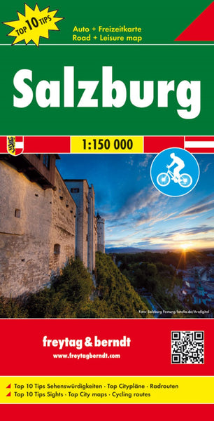 Salzburg, road map 1:150,000, top 10 tips Freytag & Berndt