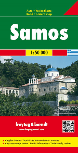 Samos, road map 1:50,000 Freytag & Berndt