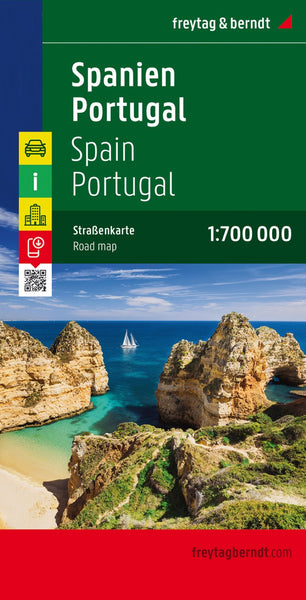 Spain - Portugal, road map 1:700,000 Freytag & Berndt