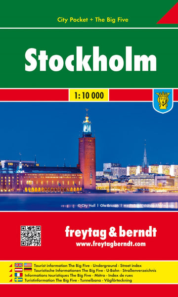 Stockholm, City map 1:10 000, City Pocket map + The Big Five Freytag & Berndt