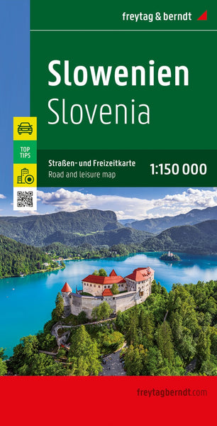 Slovenia, road map 1:150,000, top 10 tips Freytag & Berndt