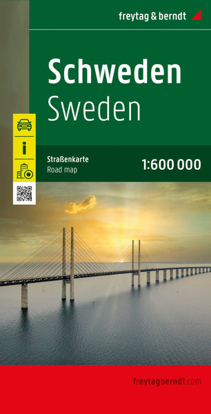 Sweden, road map 1:600,000 Freytag & Berndt