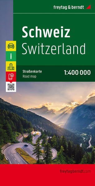 Switzerland, road map 1:400,000 Freytag & Berndt