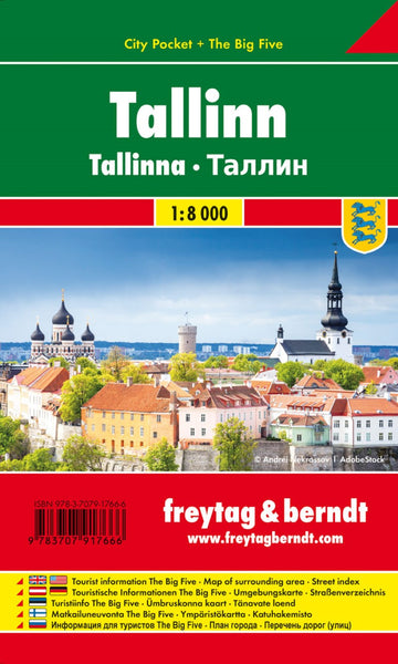 Tallinn, City map 1:10.000, City Pocket map + The Big Five Freytag & Berndt