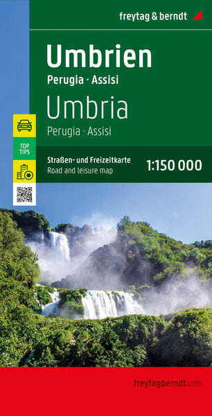 Umbria, road and leisure map 1:150,000 Freytag & Berndt