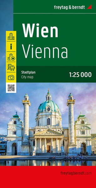 Vienna, city map 1:25,000 Freytag & Berndt
