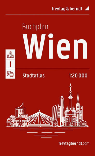 Vienna, map book 1:20,000 Freytag & Berndt