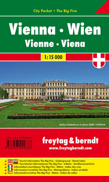 Wien, City map 1:15.000, City Pocket map + The Big Five Freytag & Berndt