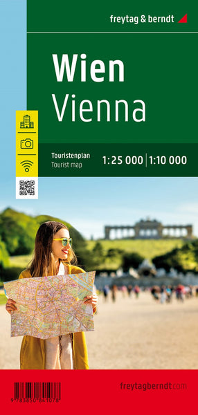 Vienna, city map 1:25,000 / 1:10,000, tourist map Freytag & Berndt