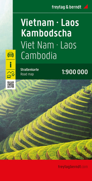 Vietnam - Laos - Cambodia, road map 1:900,000 Freytag & Berndt