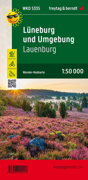 Lüneburg and the surrounding area, Lauenburg, hiking and cycling map 1:50,000 WK D5335 Freytag & Berndt