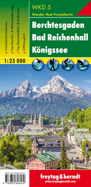Berchtesgaden - Bad Reichenhall - Königssee, hiking map 1:25,000 Freytag & Berndt