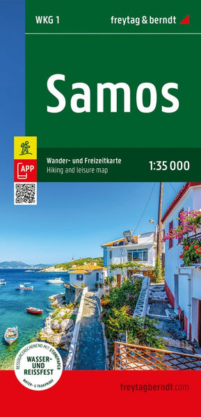 Samos Hiking & Leisure Map 1:35,000 Freytag & Berndt