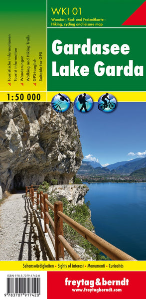 Lake Garda, hiking map 1:50,000 Freytag & Berndt