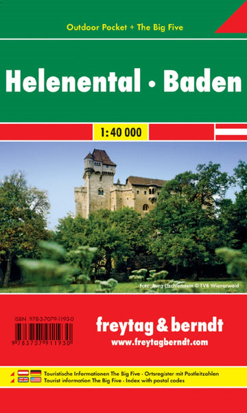 WK 012 OUP Helenental - Baden, Outdoor Pocket, hiking map 1:40,000 Freytag & Berndt