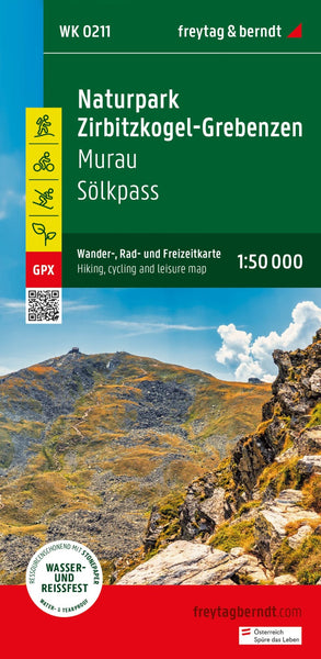 Zirbitzkogel-Grebenzen, hiking, bike and leisure map 1:50,000 WK 0211 Freytag & Berndt