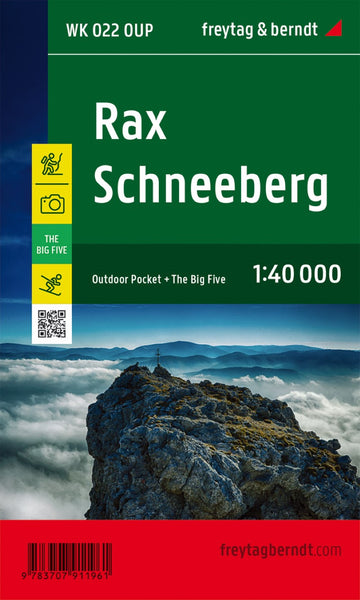 Rax - Schneeberg, hiking map 1:40,000, WK 022 OUP, Outdoor Pocket Freytag & Berndt