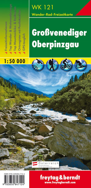 WK 121 Großvenediger - Oberpinzgau, hiking map 1:50,000 Freytag & Berndt