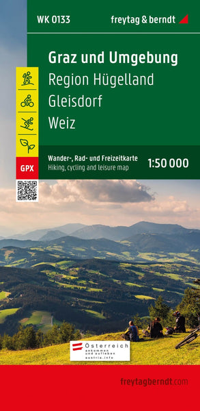 Graz and the surrounding area, hiking, bike and leisure map 1:50,000 WK 0133 Freytag & Berndt