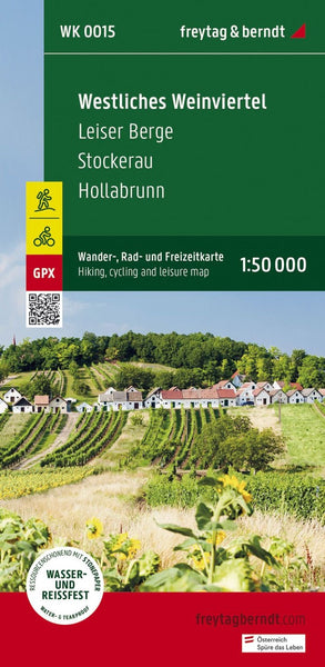 Western Weinviertel, hiking, bike and leisure map 1:50,000 WK 0015 Freytag & Berndt