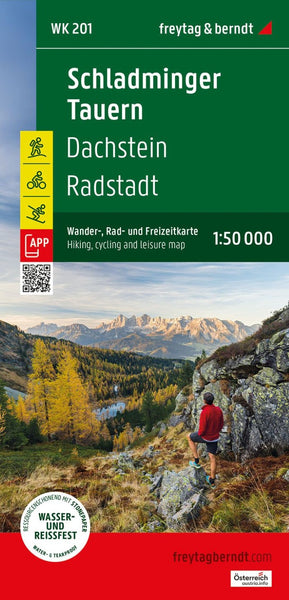 WK 201 Schladminger Tauern - Radstadt - Dachstein Hiking Map, 1:50,000 Freytag & Berndt