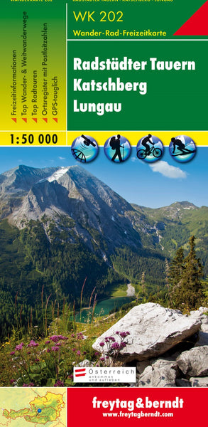 WK 202 Radstadt Tauern - Katschberg - Lungau, hiking map 1:50,000 Freytag & Berndt