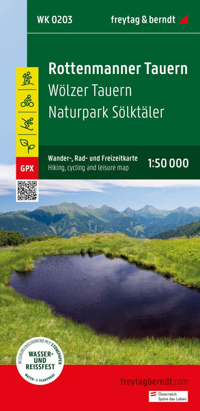 Rottenmanner Tauern, hiking, bike and leisure map 1:50,000 WK 0203 Freytag & Berndt
