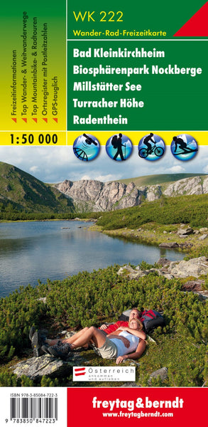WK 222 Bad Kleinkirchheim - Biosphere Park Nockberge - 000,000stätter See - Turracher Höhe - Radenthein, hiking map 1:50,000 Freytag & Berndt