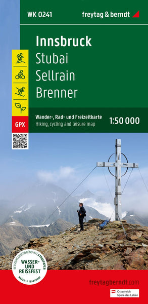 Innsbruck, hiking, bike and leisure map 1:50,000 WK 241 Freytag & Berndt