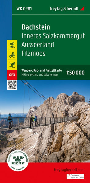 Dachstein, hiking, bike and leisure map 1:50,000 WK 0281 Freytag & Berndt