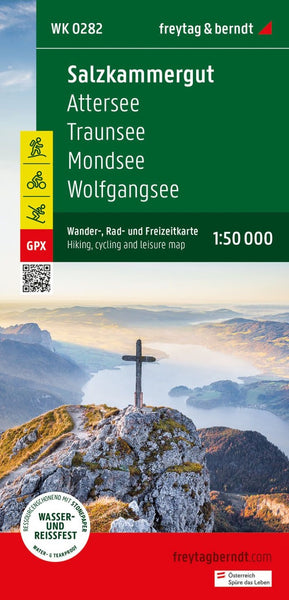 Salzkammergut, hiking, bike and leisure map 1:50,000 WK 0282 Freytag & Berndt