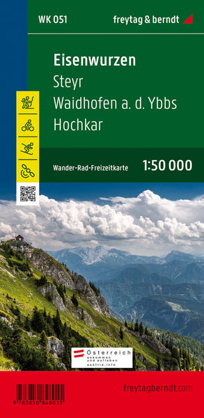 WK 051 Eisenwurzen - Steyr - Waidhofen a.d. Ybbs - Hochkar, hiking map 1:50,000 Freytag & Berndt