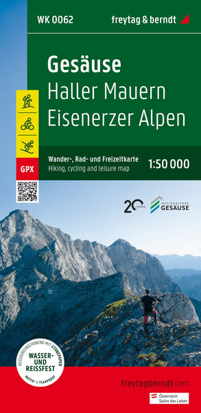 Gesäuse, hiking, bike and leisure map 1:50,000 WK 0062 Freytag & Berndt