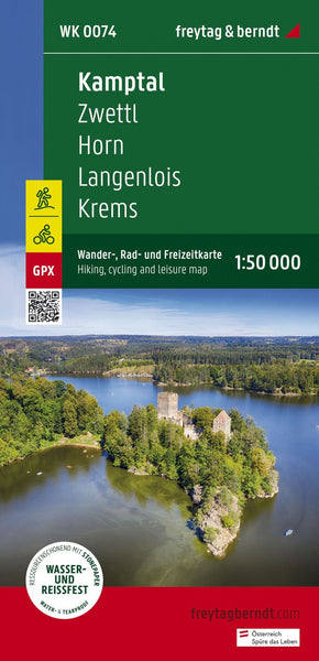 Kamptal, hiking, bike and leisure map 1:50,000 WK 0074 Freytag & Berndt