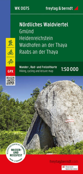 Northern Waldviertel, hiking, bike and leisure map 1:50,000 WK 0075 Freytag & Berndt