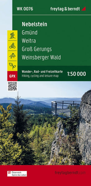 Nebelstein, hiking, bike and leisure map 1:50,000 WK 0076 Freytag & Berndt