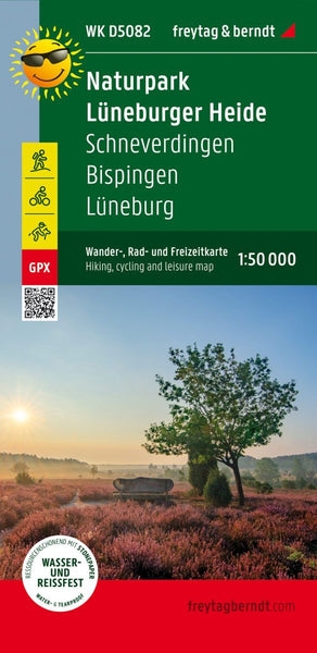 Lüneburger Heide Nature Park, hiking, cycling and leisure map 1:50,000 WK D5082 Freytag & Berndt
