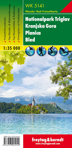 WK 5141 Nationalpark Triglav - Kranjska Gora - mapica - Bled, Wanderkarte 1:35.000 Freytag & Berndt