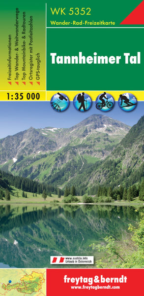 WK 5352 Tannheimer valley, hiking map 1:35,000 Freytag & Berndt