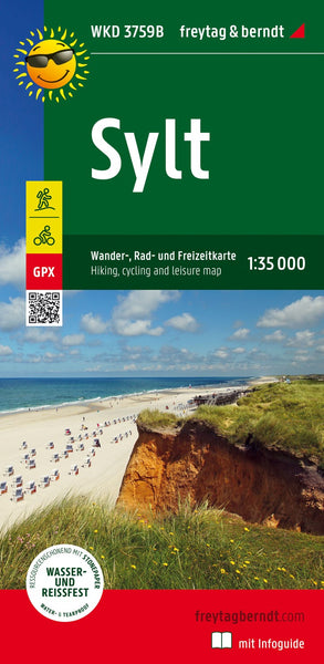 Sylt, Wander- und Radkarte 1:35.000, mit Infoguide = Sylt, hiking and cycling map 1:35,000, with infoguide Freytag & Berndt