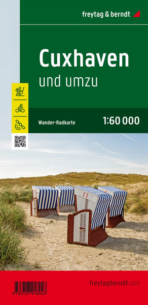 Cuxhaven und umzu, Wander- und Radkarte 1:60.000 = Cuxhaven and around, hiking and cycling map 1:60,000 Freytag & Berndt