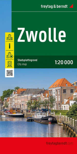 Zwolle, city map 1:20,000 Freytag & Berndt