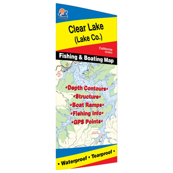 Clear Lake (Lake. Co) Fishing Map Fishing Hot Spots
