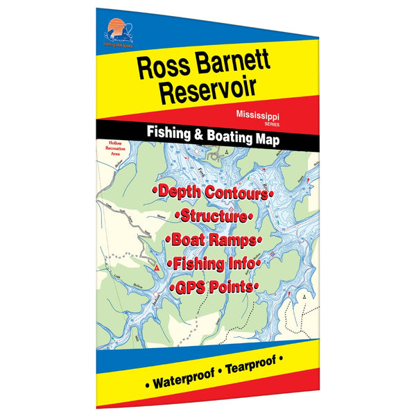 Ross Barnett Reservoir Fishing Map Fishing Hot Spots